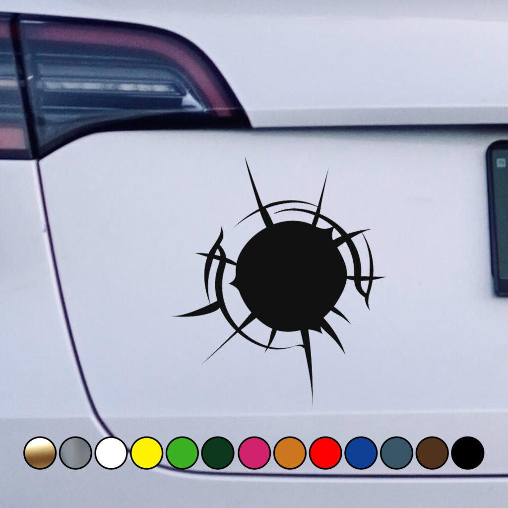 Military Bullet Hole Sticker for a Gritty Aesthetic - Vinyl Decal ...